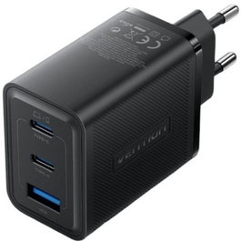 Vention Cargador de pared GaN Ferb0-EU USB-C 2 puertos USB-A 65W